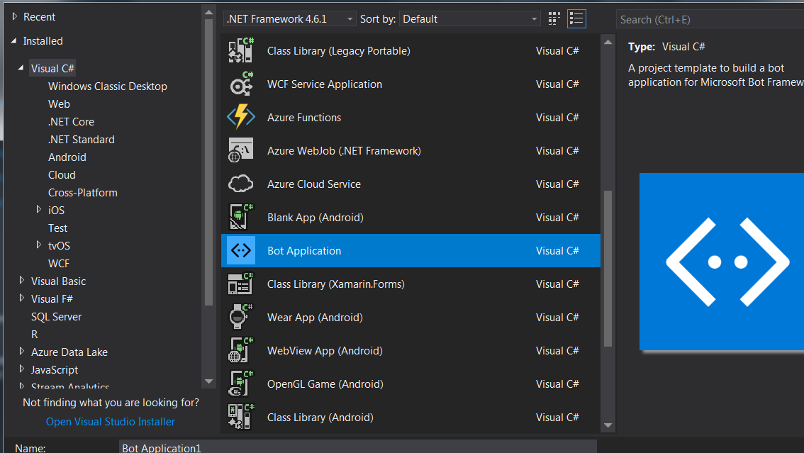 Create your first Bot using Visual Studio 2017: Step by step guide ...